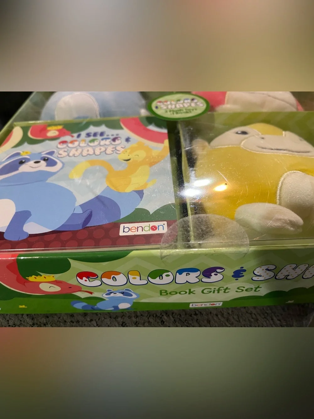 Colors & Shapes Book Gift Set: Riley Raccoon, Milo Monkey, Simon Snake, & Book